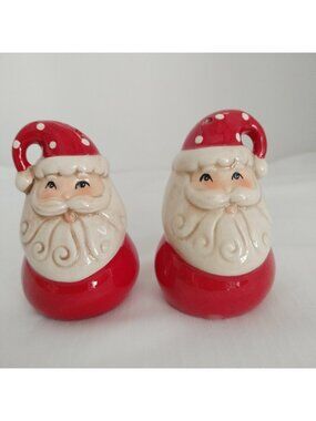 New Johanna Parker Design Nostalgic Santa Claus Christmas Salt & Pepper Shakers